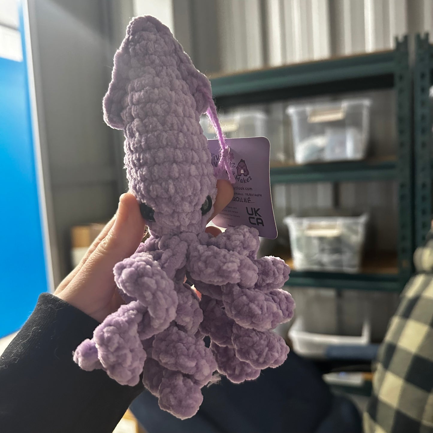 Purple Squid Crochet Friend