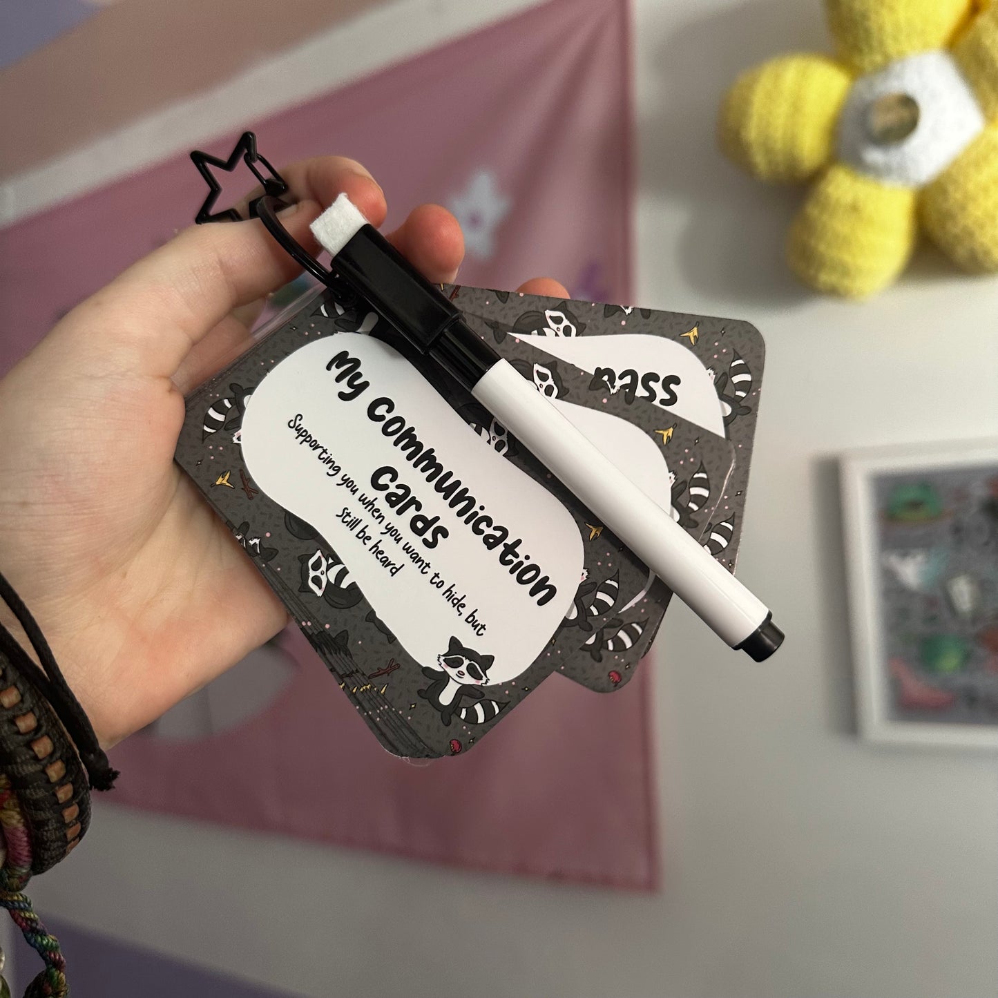 Raccoon Communication Cards