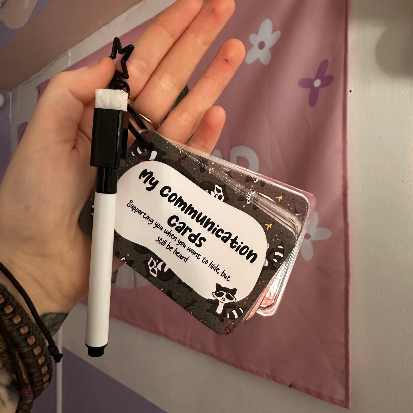 Raccoon Communication Cards