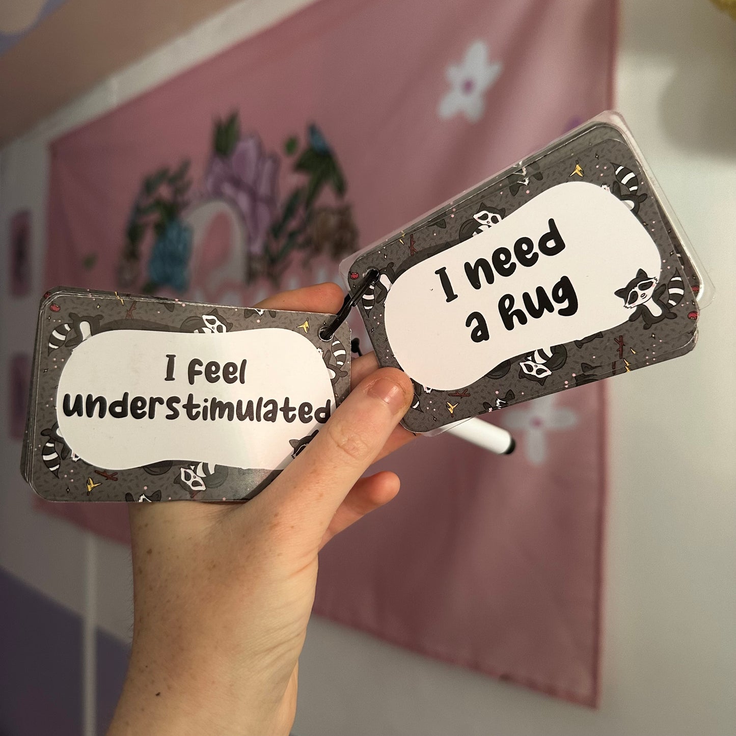 Raccoon Communication Cards