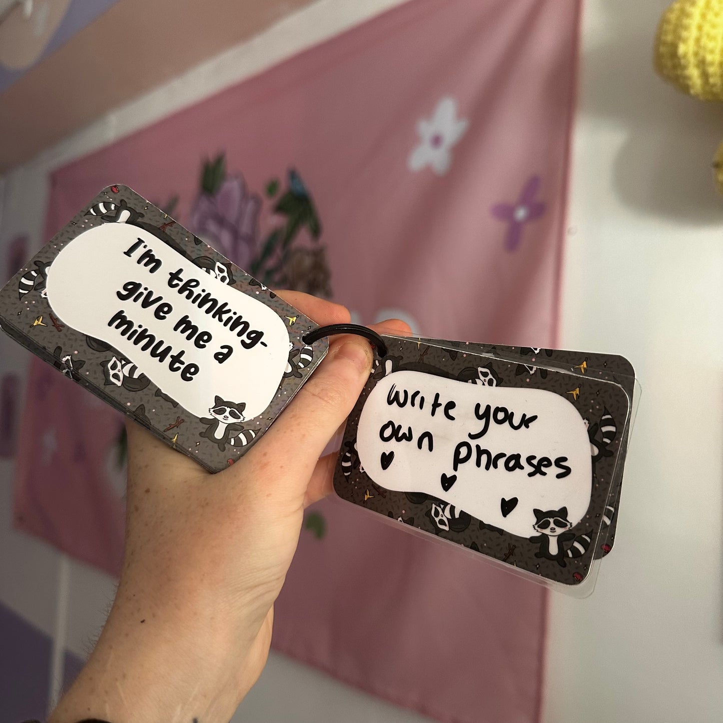 Raccoon Communication Cards