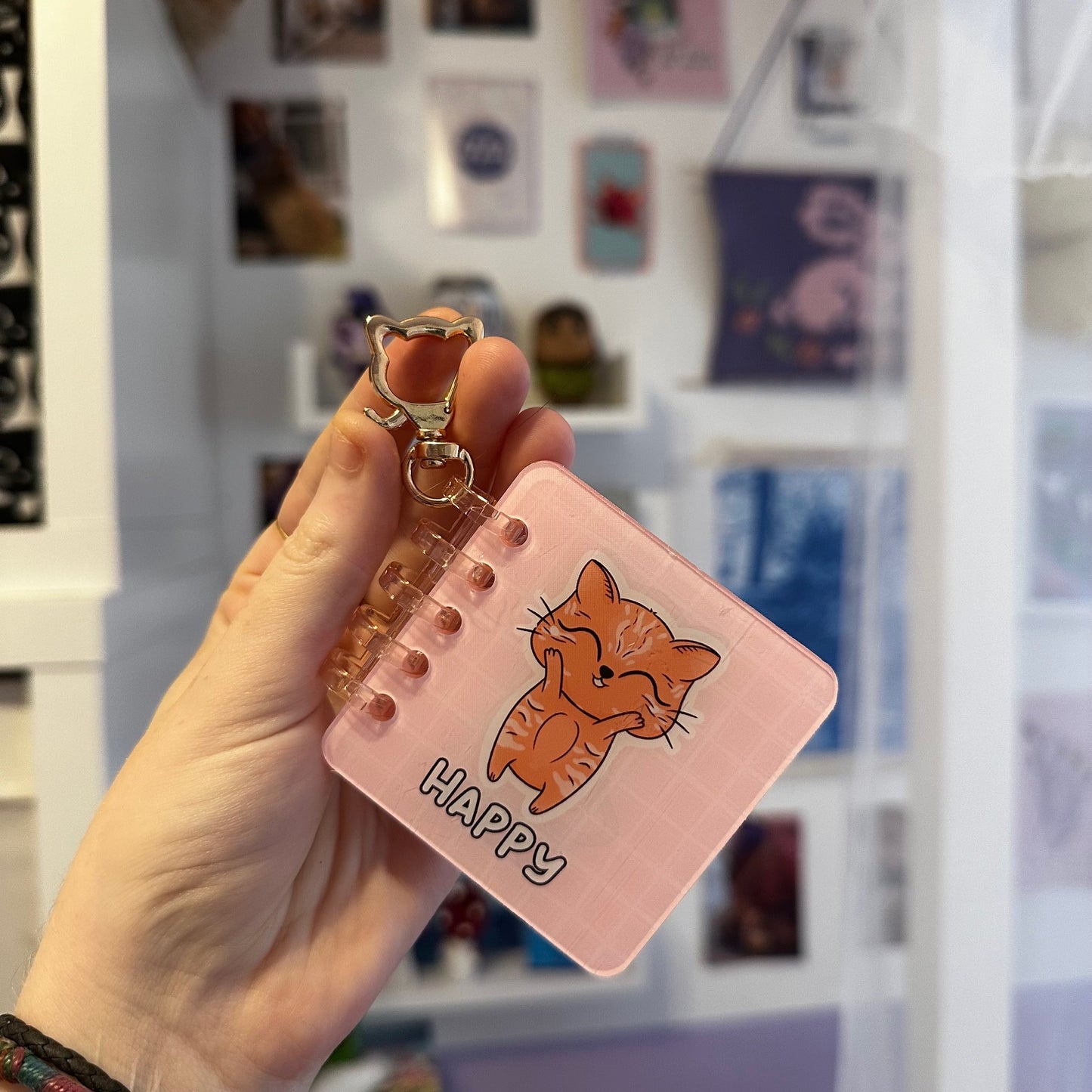 Cat Emotion Keychain