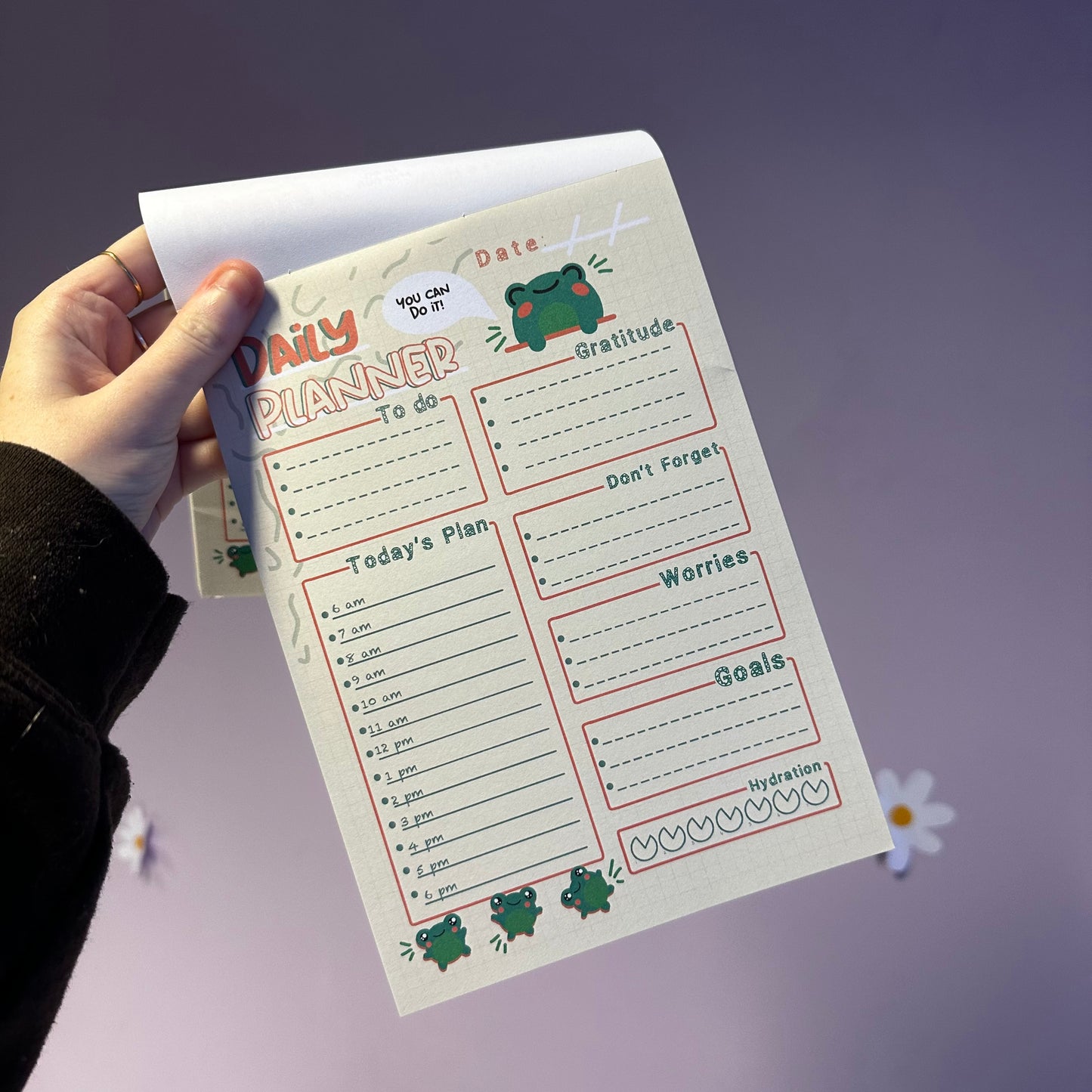 Froggy Daily Check In - Notepad