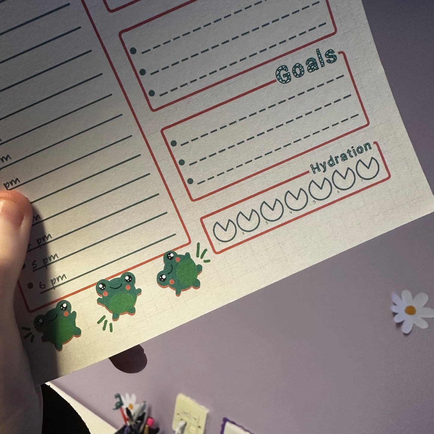Froggy Daily Check In - Notepad