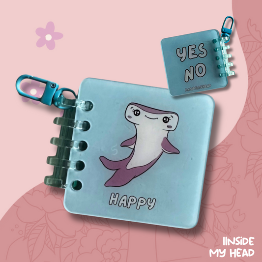 Shark Emotion Keychain