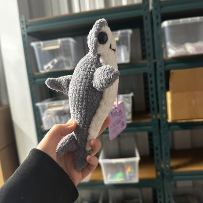 Hammerhead shark crochet friend