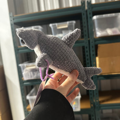 Hammerhead shark crochet friend