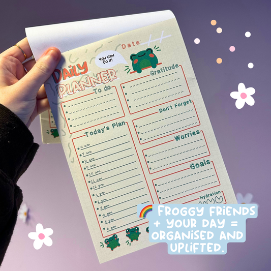 Froggy Daily Check In - Notepad