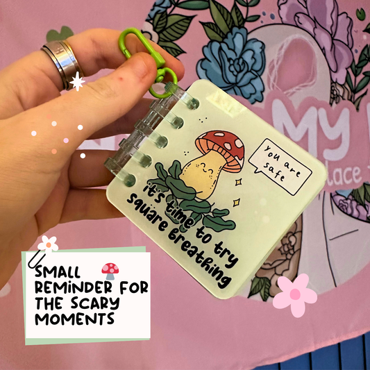 Mushroom Grounding Keychain