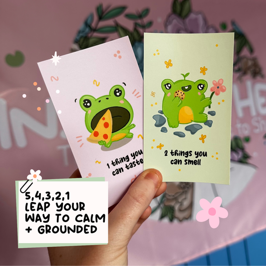 Froggy Grounding Cards