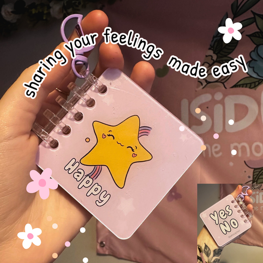 Space Emotion Keychain