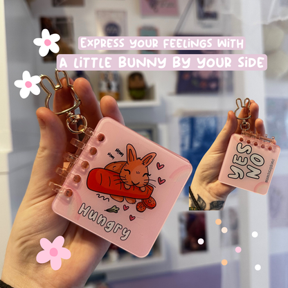 Rabbit Emotion Keychain