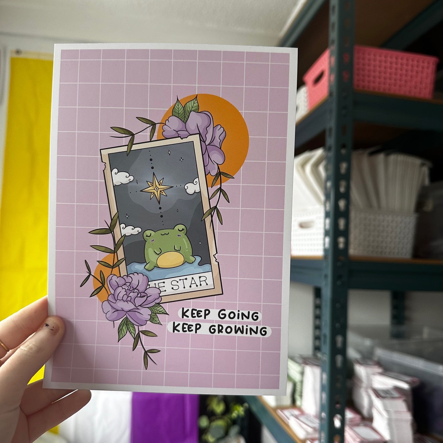 Keep Going Frog Print