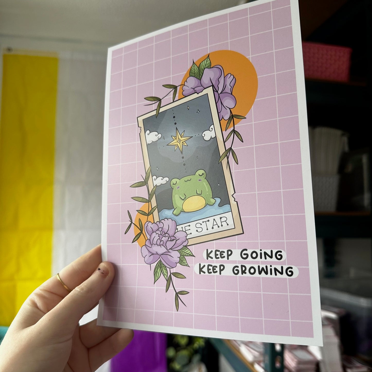 Keep Going Frog Print