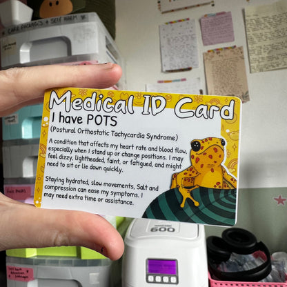 Frog Medical ID Cards
