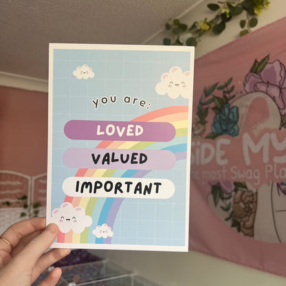 You are Loved Print