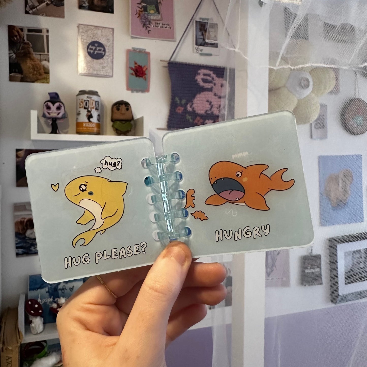Shark Emotion Keychain