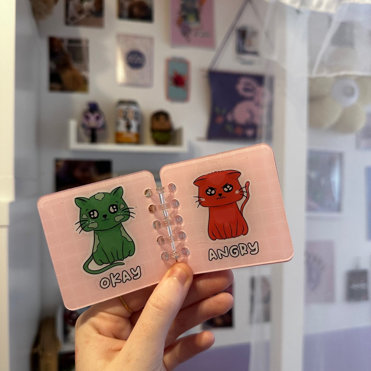 Cat Emotion Keychain