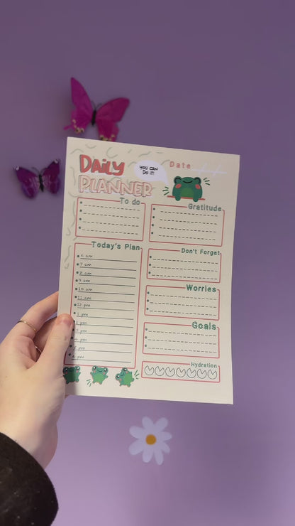 Froggy Daily Check In Notepad