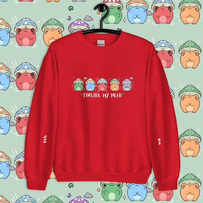 Mushroom Froggy Communication Sweatshirt