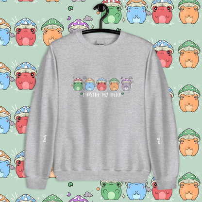 Mushroom Froggy Communication Sweatshirt