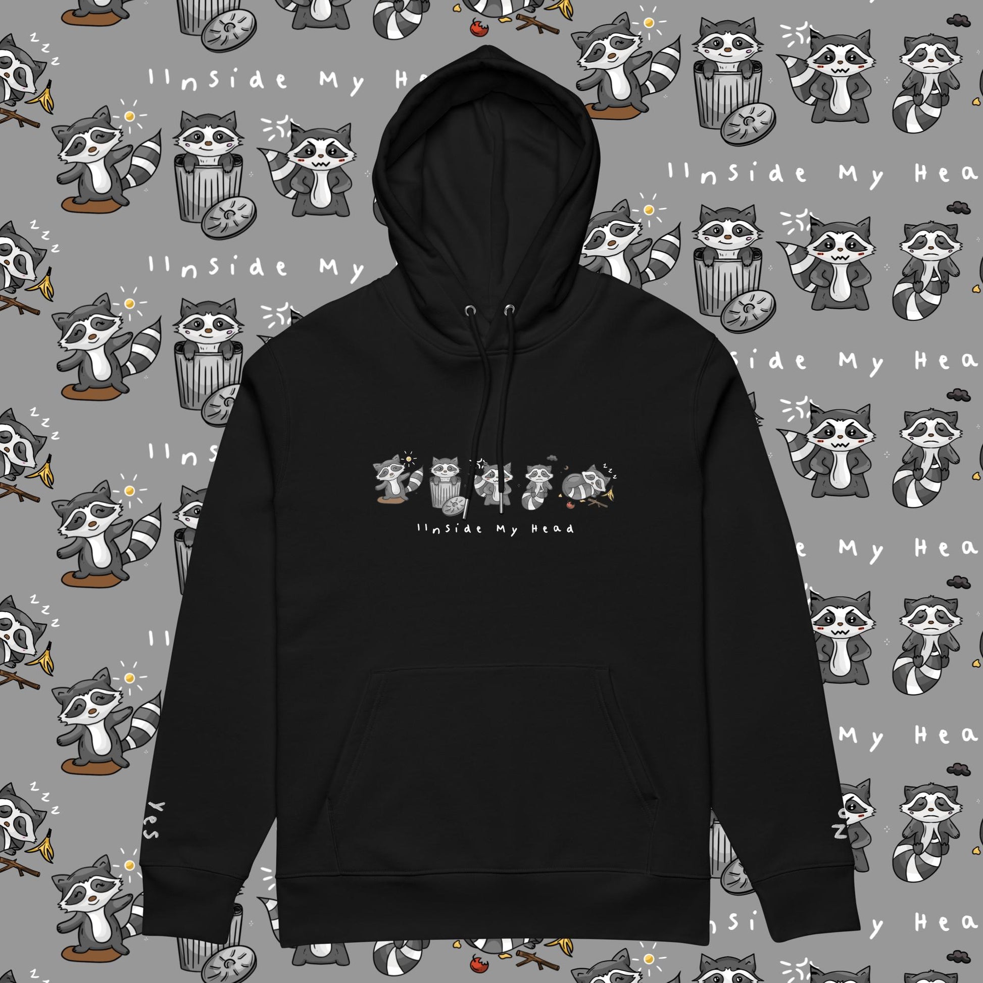 raccoon card sleeves Raccoon Communication Hoodie – IInside My Head