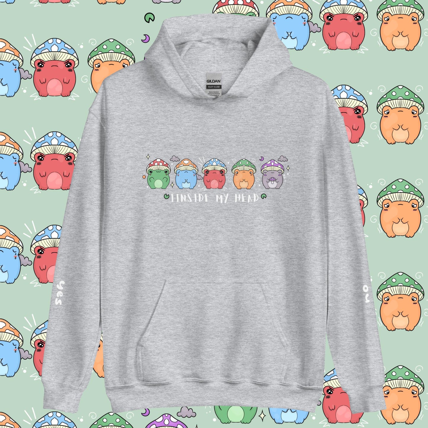 Mushroom Froggy Communication Hoodie