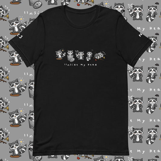 Raccoon Communication t-shirt