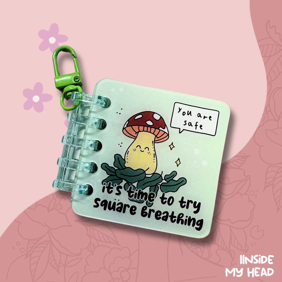 Mushroom Grounding Keychain